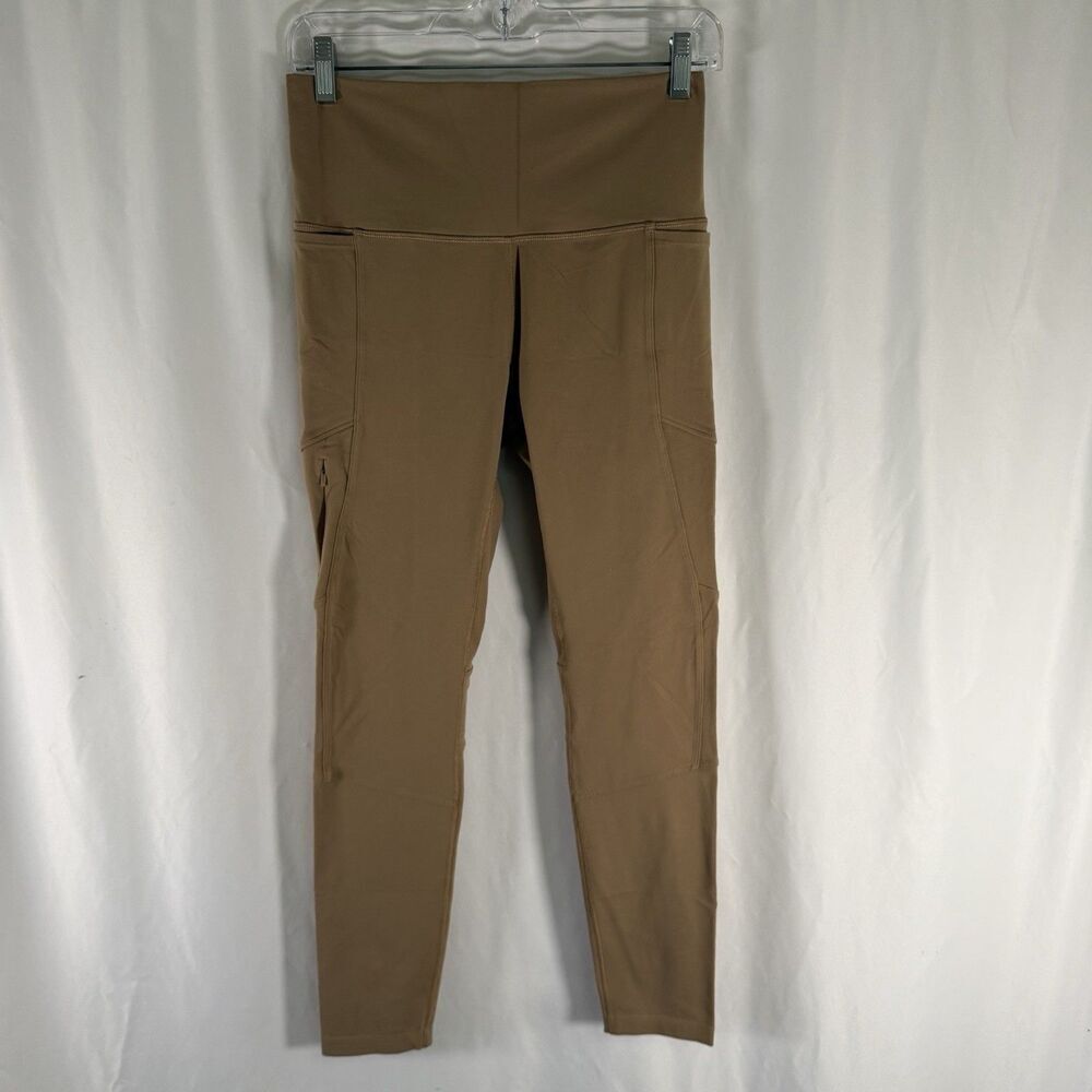 Calia Carrie Underwood Leggings Women's Medium Tan Brown Pockets High Rise
